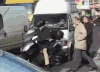 摩托车 男子 烟雾 搞笑