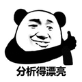 分析 漂亮 熊猫头