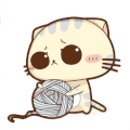猫咪 眨眼 线球 动漫