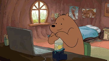 咱们裸熊 棕熊 看电视 可爱