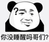 暴漫 文字表情包 你没睡醒吗哥们 搞笑 沙雕 魔性
