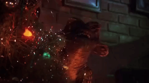 圣诞节 圣诞树 怪兽 灯光