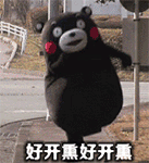 表情包 熊本熊 好开心 熊本