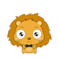 小狮子 眨眼 生气 插肩