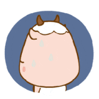 卡通 小羊 流汗 可爱