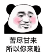 暴漫 文字表情包 苦尽甘来所以你来啦 搞笑 魔性 沙雕