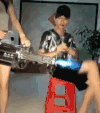 逗比 抽烟 搞笑 火焰