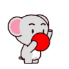 卡通 小象 撩妹 搞笑