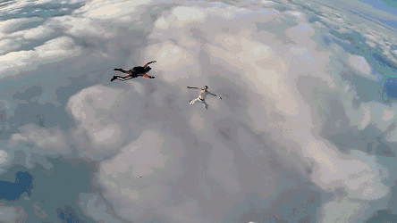 极限运动 跳伞 刺激 天空 风景 降落