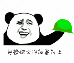熊猫头 绿帽子 加冕为王 斗图 搞笑 猥琐