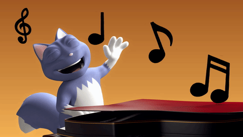 卡通 跳舞 音乐 猫 爱 歌唱 动画 钢琴 猫 啊 B3D theoryanimation 理论 论动画