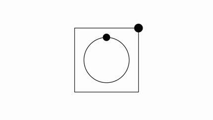 小球 来回 线条处理 电脑制作 圆形 方形