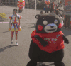 熊本熊 跳舞 开心 看我的 尬舞