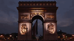黑夜 拱门 建筑 灯光