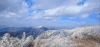 韩国风光 冬天 白云 纪录片 雪山 风景