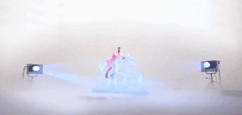MV Nicki&Minaj come&on&bass 冰雕 射灯 摩托车 美女