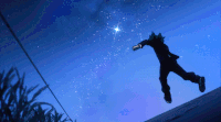 星星 奔跑 摆臂 背影