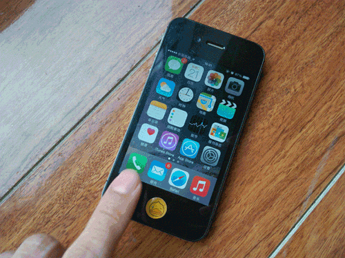 苹果 iphone 使用 点击 触摸