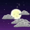 晚安 月亮 睡觉 星空