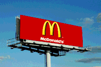 故障艺术 艺术 广告 举牌