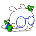 扑克兔 小青蛙 侍候 舒服