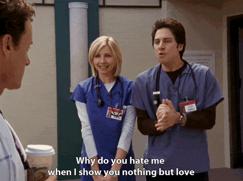 nothing but love scrubs why?
