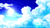 青空 二次元 美景 太阳