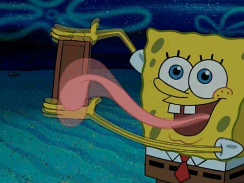 海绵宝宝 SpongeBob 长舌 口水 巧克力