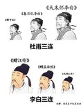 胡须 八字眉 古人 李白三连