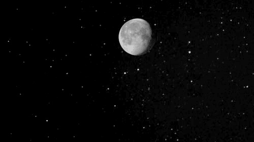 月亮 moon 旋转 宇宙 星星