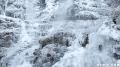 冬季 雪山 冰川 瀑布