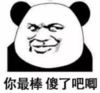 熊猫头 文字表情包 你最棒傻了吧唧 搞笑 沙雕 逗
