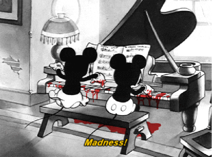 动漫 米老鼠 钢琴 动态