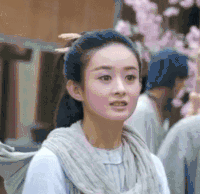 赵丽颖 美女 伸手指 花千骨