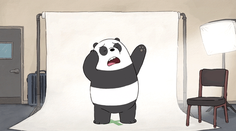 卡通  小熊猫  拍照  可爱