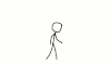 火柴人 后空翻 火苗 逗逼 动画 简笔画 stick figure
