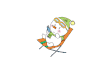 搞笑 可爱 斗图 跳跃 开心 玩耍 雪人