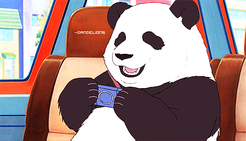 熊猫 打游戏 巴士 动画 panda