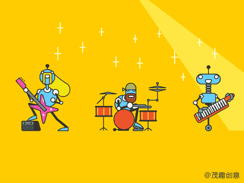 HIGH 乐队 机器人 演奏