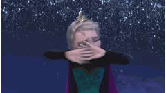 冰雪奇缘 Elsa 爱莎 不要 走开