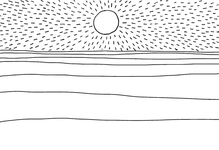 太阳 水面 波纹 波浪