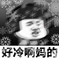 蘑菇头 好冷啊 妈的 斗图 雪花 搞笑