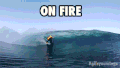 冲浪 着火 surfing