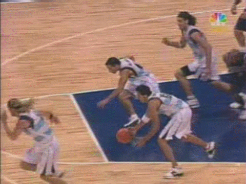 篮球 奥运会 男篮 美国 阿根廷 吉诺比利 背后 传球 上篮 劲爆体育