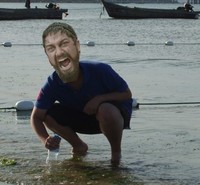 大笑 海边 渔船 逗比