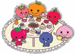 动漫 草莓一家 围桌 吃饭