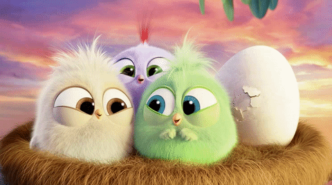 愤怒的小鸟 Angry Birds movie 母亲节快乐 嗷嗷待哺 鸟巢 宝宝 幼崽 大眼 萌物 吉祥物 偷笑