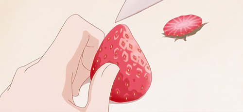美食 诱人 草莓 水果 操作