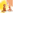 美少女 猴子 打脸 喷血