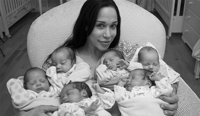 六胞胎 婴儿 妈妈 伟大 辛苦